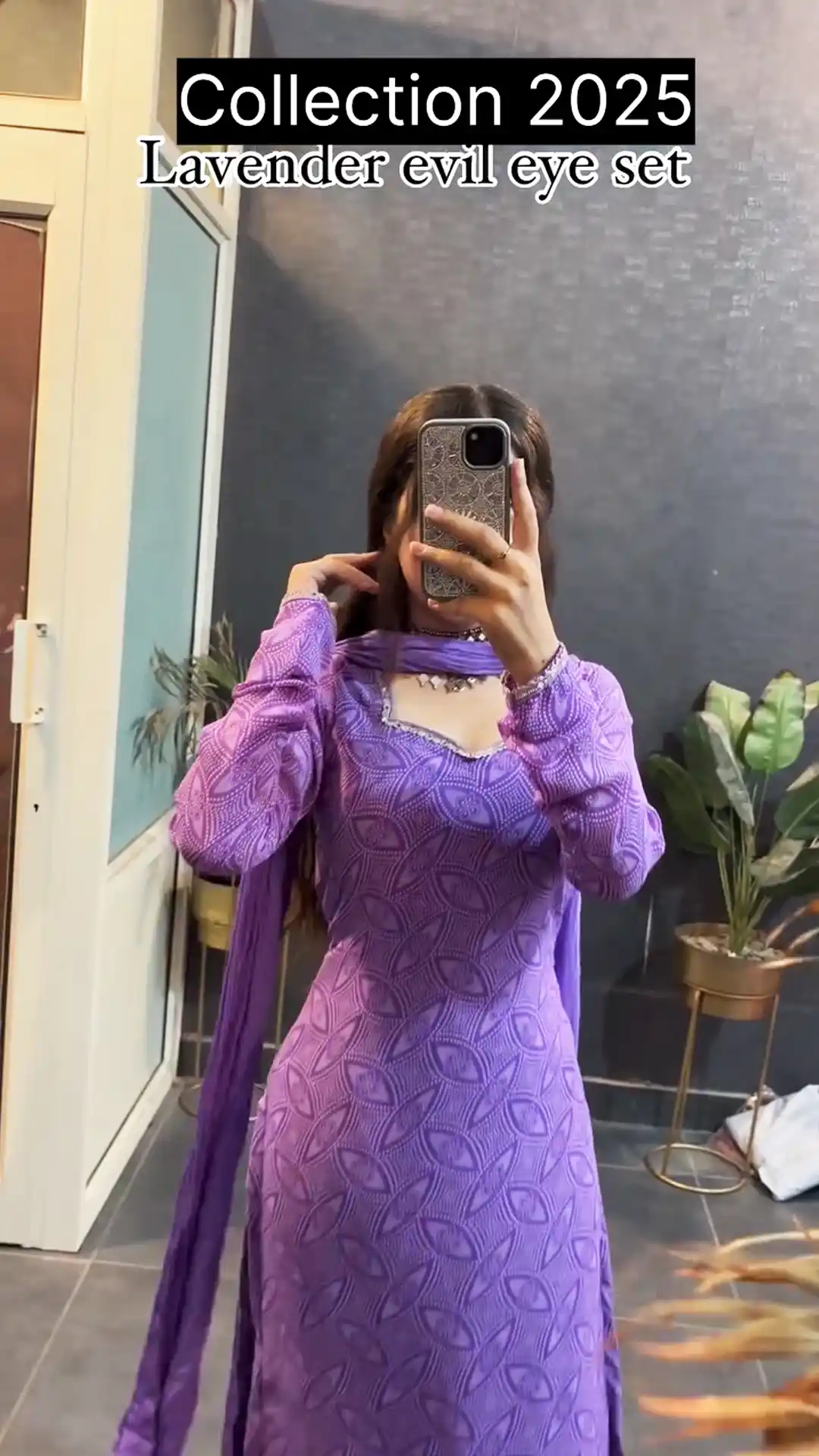 Lavender evil eye set Straight Winter friendly suits sets.png